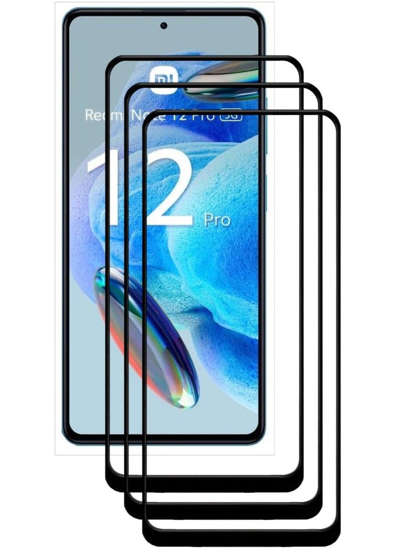 ACLIX 3 Pieces Antistatic ESD Dustproof Premium Quality High Definition Tempered Glass Screen Protector Designed For Xiaomi Redmi Note 12 Pro - Image 1
