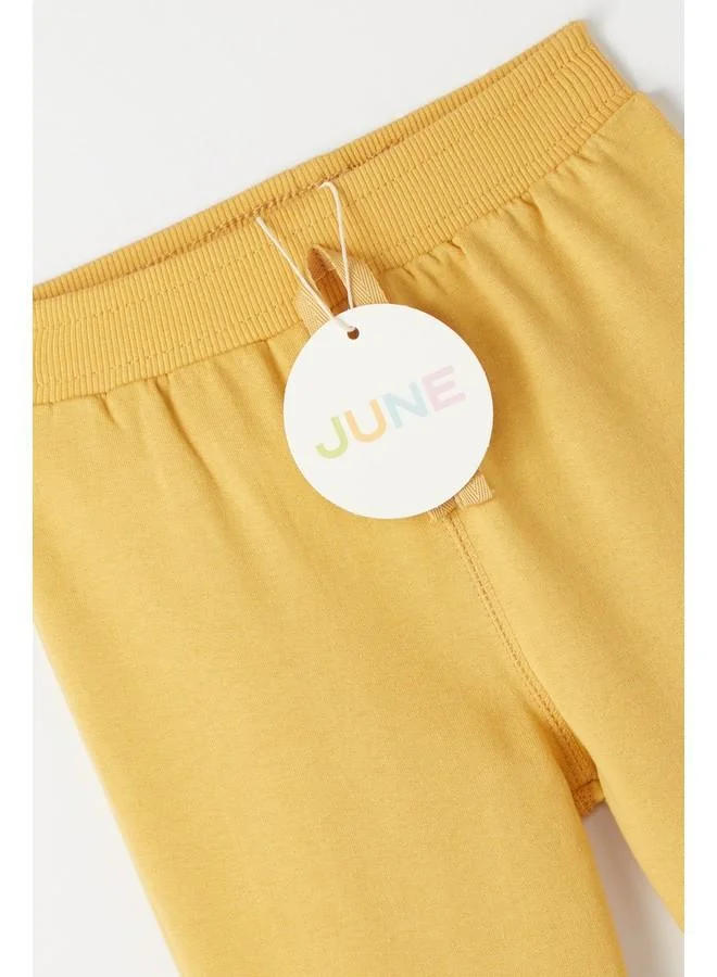 جون June Baby Basic Cotton Sweatpant Mustard