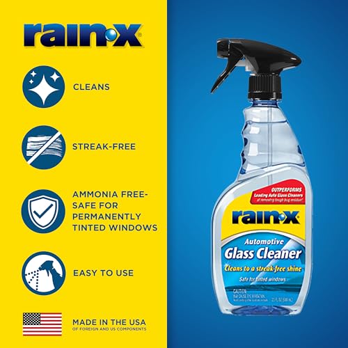 Rain-X 630018 Auto Glass Cleaner, 23 oz. - Cleans Car Windows, Windshields and Other Auto Glass Surfaces for a Clean, Streak-Free Finish - Image 2