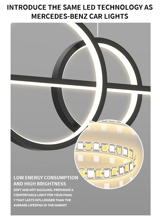 The chandelier is in an elegant Italian style It features a modern and simple European star-shaped projection in the form of a long strip and is a delicate table lamp - Image 5