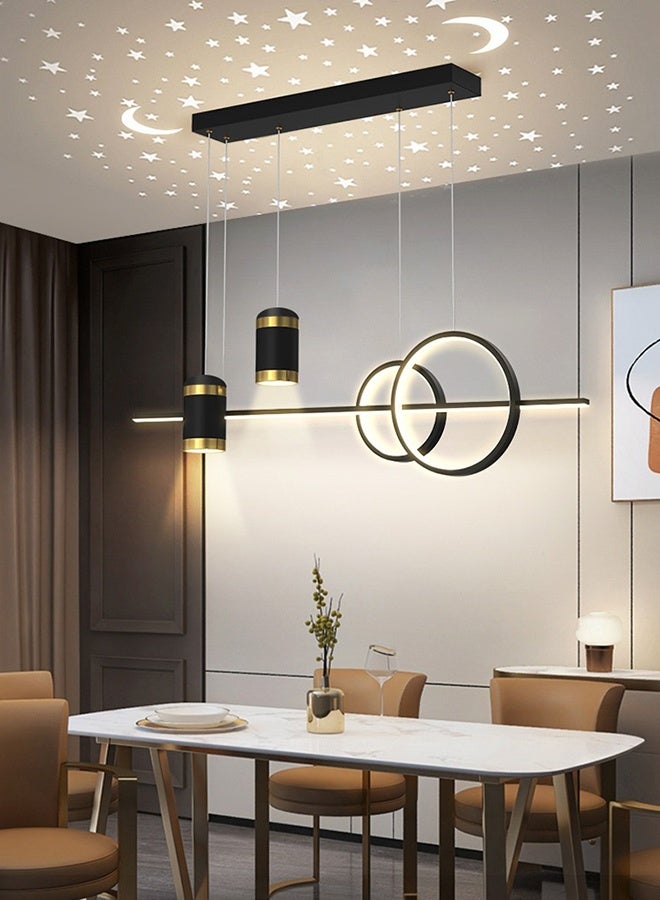The chandelier is in an elegant Italian style It features a modern and simple European star-shaped projection in the form of a long strip and is a delicate table lamp - Image 2