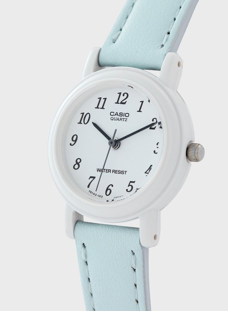 CASIO Leather Strap Analog Watch - Image 2