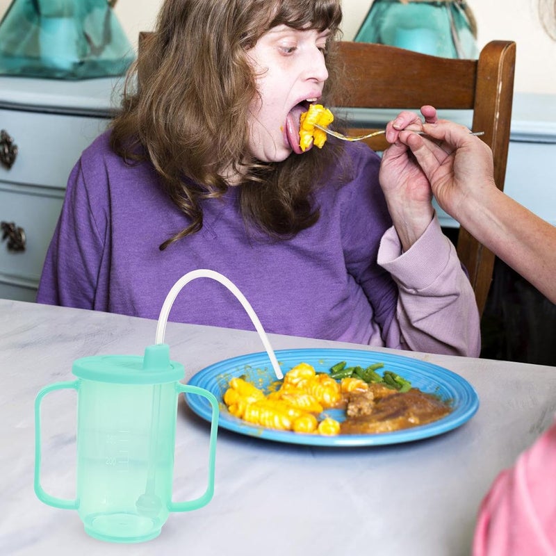Convalescent Feeding Cup for Elderly and Disabled Adults, Spill-proof Liquid Intake Mug with Anti-choking Design, Bedridden Patient Drinking Aid for Seniors - Image 5