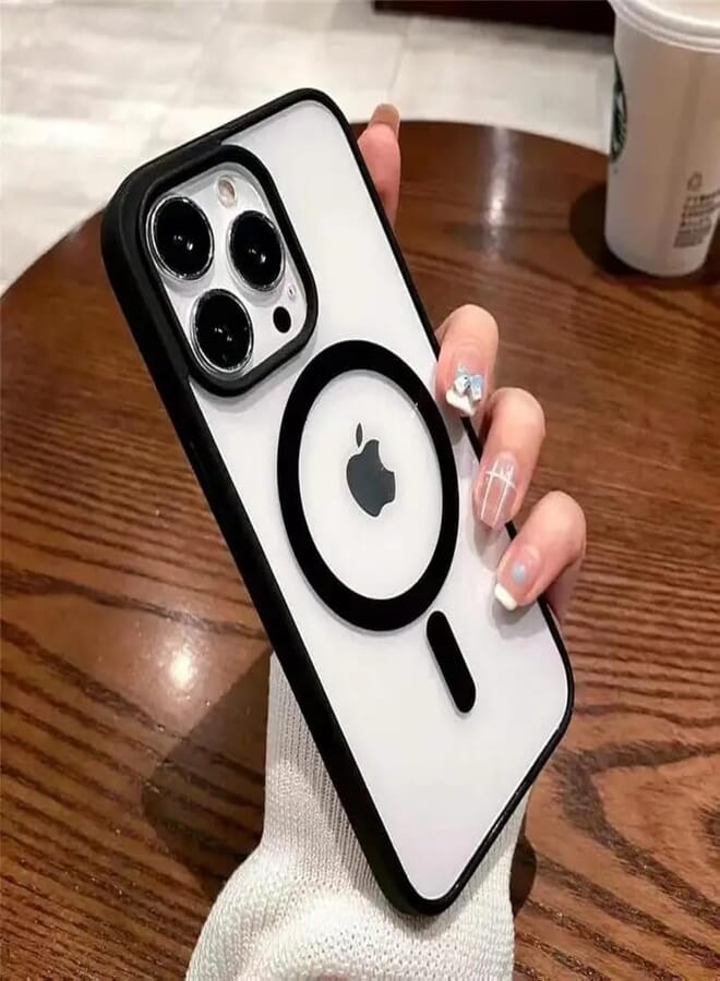 Next store Clear Case Compatible with iPhone 12 Pro Case, Support Wireless Charging and Fast Charging Ultra Thin Shockproof Anti-Yellow Compatible with iPhone 12 Pro 6.1 inch (Black)