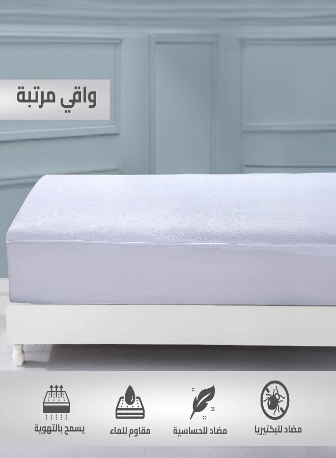 Protection Package | Mattress Protector + Set of 2 Pillow Protectors 75×50 cm, made from 100% Waterproof Cotton