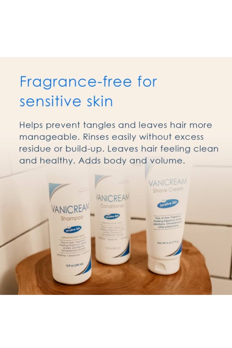 فانيكريم بلسم فانيكريم للبشرة الحساسة 355 مل | تركيبة خفيفة ومتوازنة الحموضة فعالة لجميع أنواع الشعر وفروة الرأس الحساسة - خالية من العطور واللانولين والبارابين. - Image 2