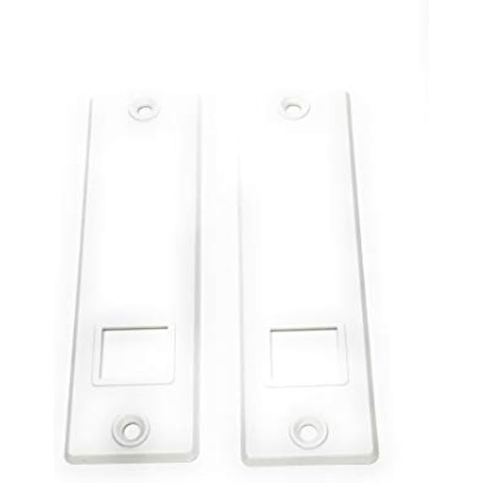 JK 2 X Cover Plate (Panel) With Hole Spacing 13 Cm White For Inlet Belt Winder 14 Mm Belt, Replacement Cover - Image 1