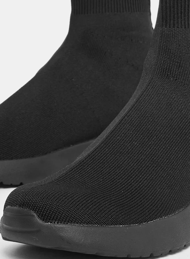 Styli Active Knit Sock Slip On Sneakers