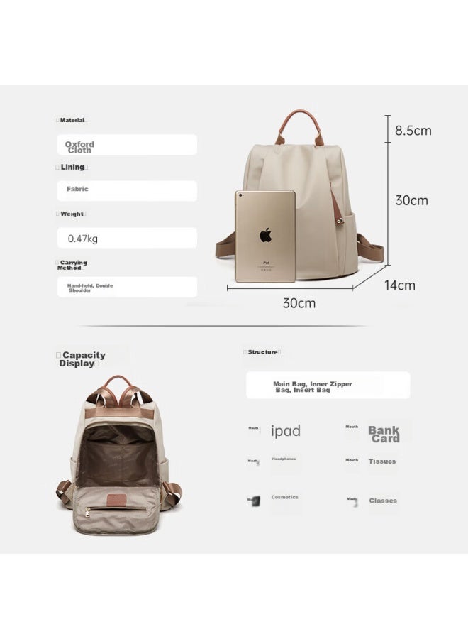 ZOOLER Zhuer Women's Handbag, Fashionable Ladies Backpack, Lightweight Oxford Cloth Backpack, Women's Travel Bag, Backpack For Female Students, School Bag For Women - Image 5