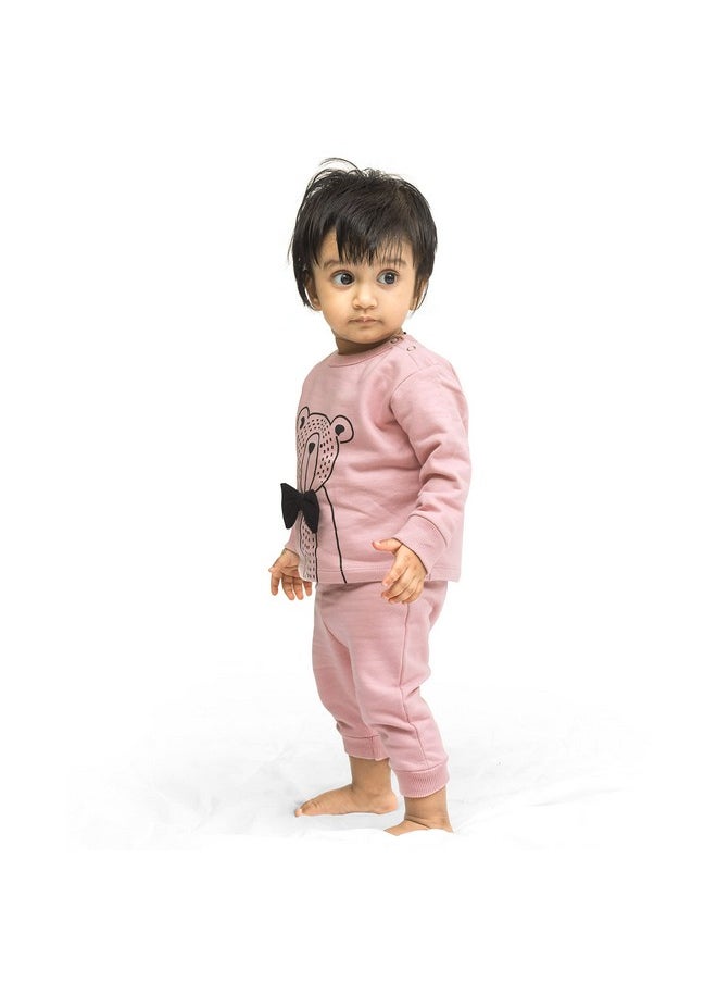 Ariel ARIEL Cotton Fleece Clothing Sets for Boys & Girls - Unisex Winter Clothing Sets Full Sleeve T-Shirt & Pant  - Image 5