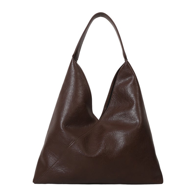 Women's Soft PU Leather Tote Bag Large Capacity Shoulder Bag - Image 5