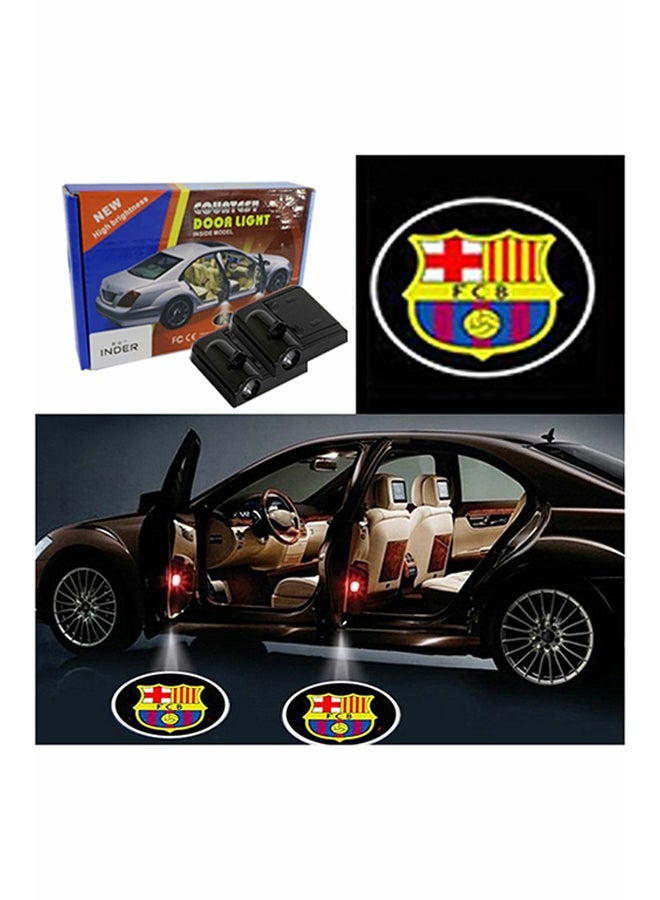Y&D 2-Piece LED Car Door FCB Logo Projector Shadow Light Set - Image 1