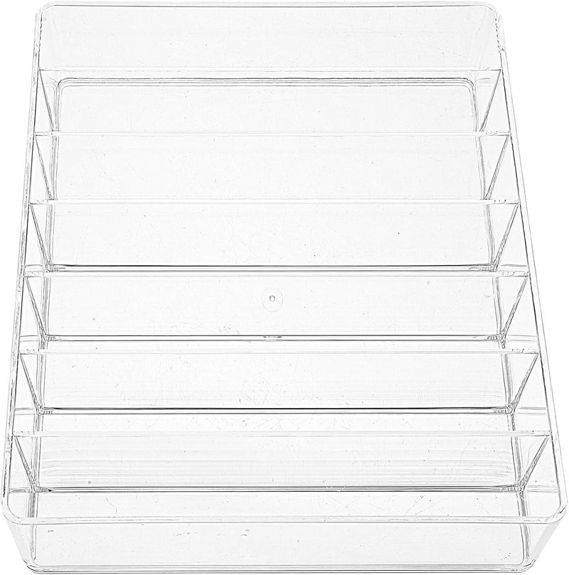 Eyeshadow Palettes Organizer Cosmetic Organizer with 7 Compartments Acrylic Makeup Holder for Vanity Countertop Storage and Display - Image 1