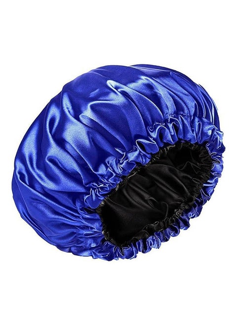 Blue Satin Bonnet