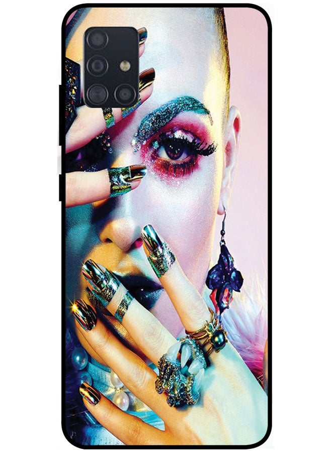 EYE CATCH Protective Case Cover For Samsung Galaxy A51 5G Smart Series Printed Protective Case Cover for Samsung A51 5G Girl - Image 1