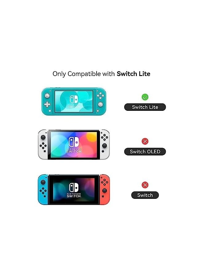 PROMASS Protective Case for Nintendo Switch Lite Cute Slim Cover Case Anti-Scratch Shock Absorption Hard Protective Shell Compatible with Nintendo Switch Lite Skin- Shark Party  - Image 2