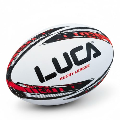 LUCA Rugby Ball Size 5 Hand Stitched Super Grip Training Ball Durable 3Ply Waterproof Surface for College Club Practice - Image 1