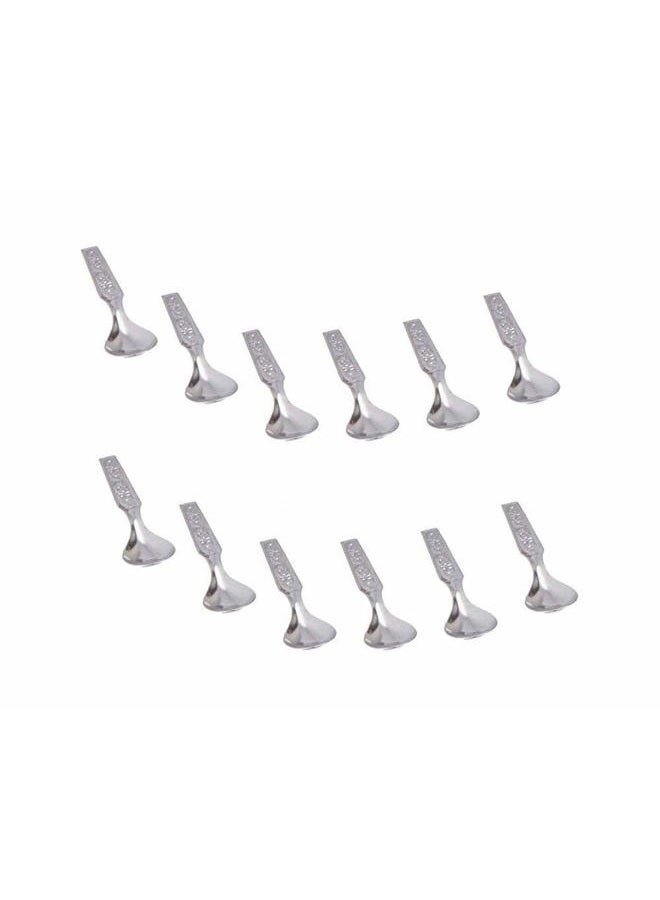 SRIYUG Stainless Steel Mini Spoon for Tea Coffee Spice Box Spoon Tableware Steel 12 Piece Masala Spoon Set for Home Kitchen. - Image 1