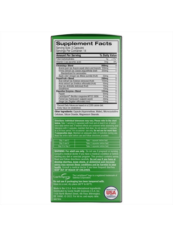 purely inspired Detox Cleanse | Purely Inspired 7 Day Cleanse and Detox Pills | Acai Berry Cleanse | Whole Body Cleanse Detox for Women & Men | Body Detox with Senna Leaf & Digestive Enzymes | 42 Acai Berry Capsules - Image 4