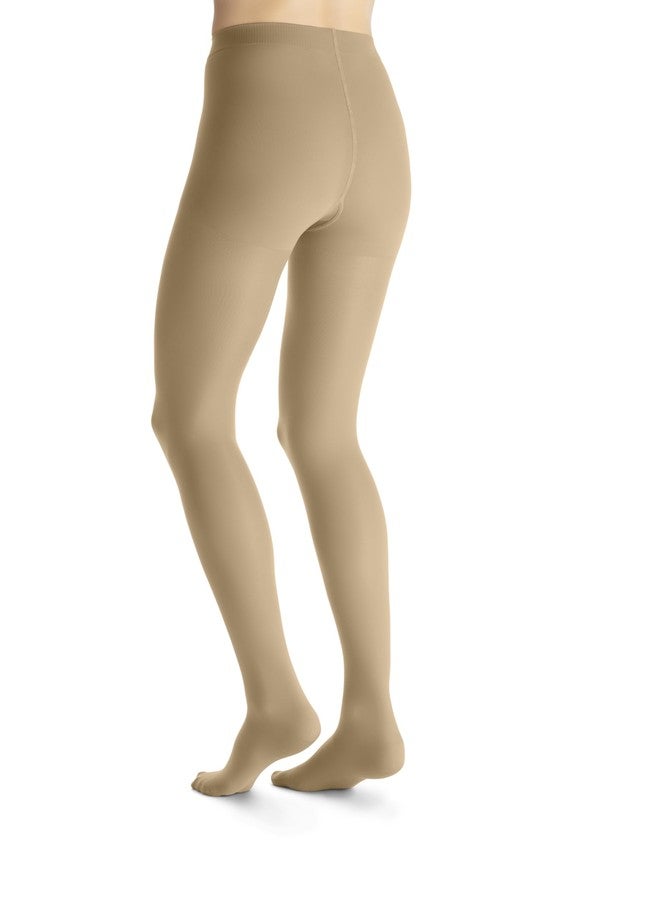 جوبست جوارب ضغط JOBST UltraSheer عالية الخصر للنساء - مغلقة من الأمام - ضغط طبي 15-20 مم زئبق - لعلاج الدوالي والأوردة العنكبوتية - تساعد على منع التورم - لون طبيعي، متوسط - Image 2