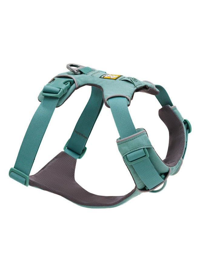 راف وير Ruffwear، حزام كلاب Front Range، حزام يومي مبطن ناعم عاكس مع مشابك مقود مزدوجة، قابل للتعديل وخفيف الوزن مناسب للتدريب أو المشي لجميع الكلاب، أخضر River Rock، صغير - Image 4