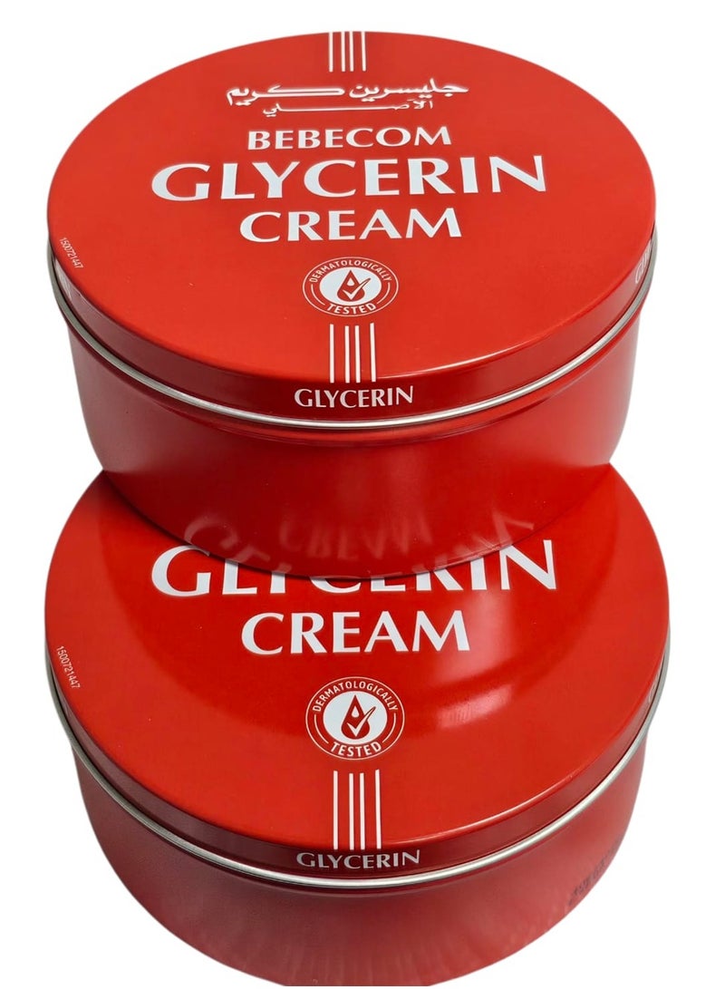 Bebecom Original Glycerin Cream, Extra Moisturizing, 250ml × 2 packs - Image 1