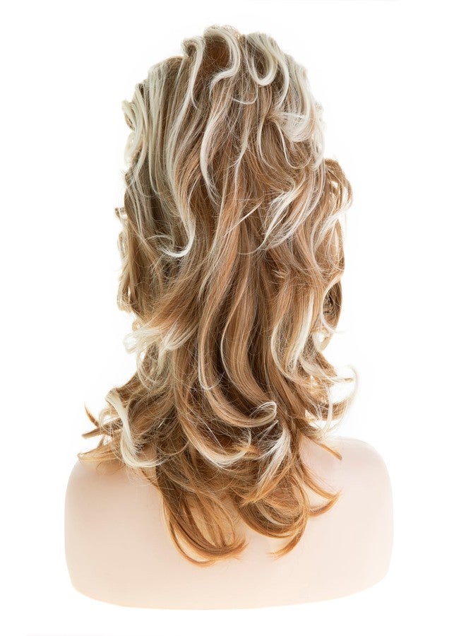 Dsimeig Long Wavy Fluffy Wigs for Women Synthetic Party Halloween Cosplay Wig,Mixed Brown - Image 4