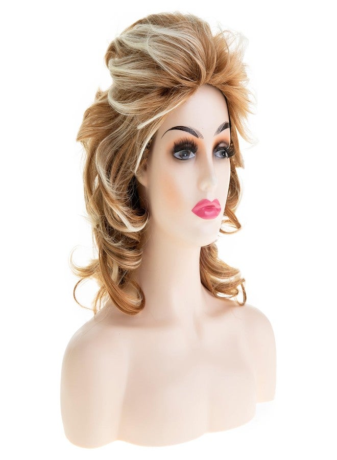 Dsimeig Long Wavy Fluffy Wigs for Women Synthetic Party Halloween Cosplay Wig,Mixed Brown - Image 3