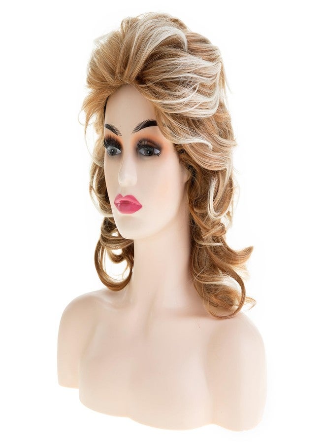 Dsimeig Long Wavy Fluffy Wigs for Women Synthetic Party Halloween Cosplay Wig,Mixed Brown - Image 2