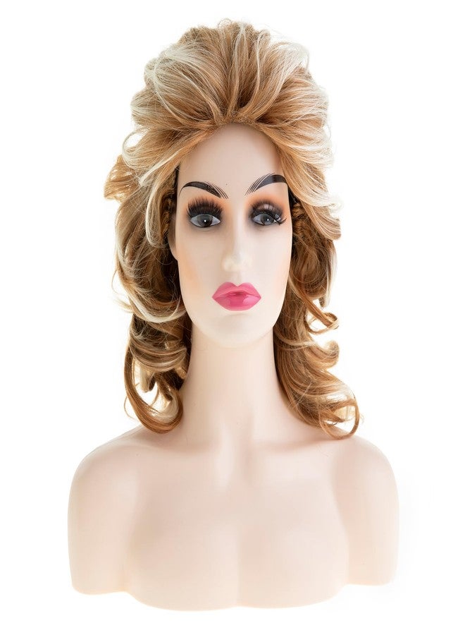 Dsimeig Long Wavy Fluffy Wigs for Women Synthetic Party Halloween Cosplay Wig,Mixed Brown - Image 1