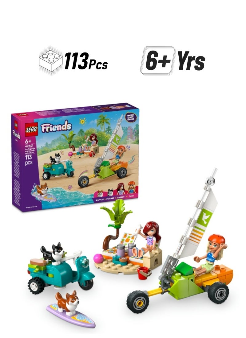 LEGO Lego Friends Surfing Dogs And Scooter Adventure 42641 (113) Pieces  - Image 1