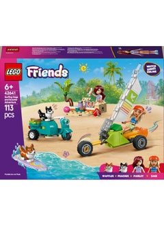 LEGO Friends Surfing Dogs and Adventure Set, Building Toy for 6 Plus Year Old Girls, with 2 Mini Doll Characters and 2 Pet Corgi Animal Figures, Kids’ Creative Playset 42641 (113 pieces)  - Image 2
