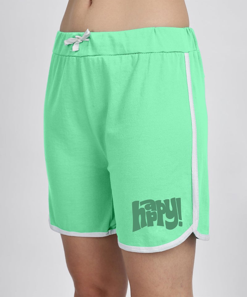 SHODOX® 100% Cotton Women Casual Shorts - Printed Short for Gym, Yoga, Cycling, Dance, Summer - Regular Fit (Pack of 2) - Image 2