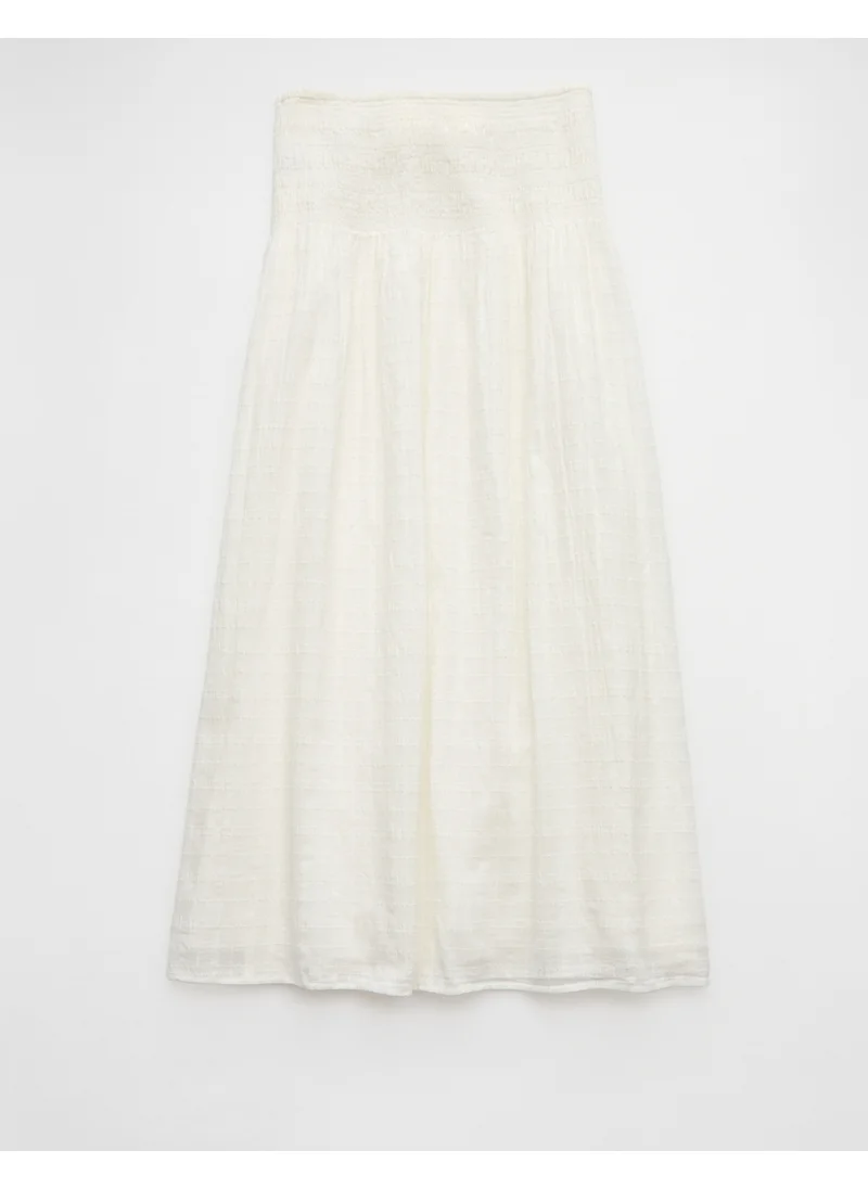 امريكان ايجل AE High-Waisted Smocked Maxi Skirt