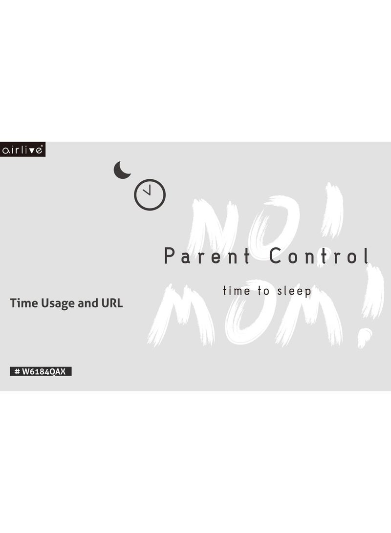 airlive W6 184QAX: Wi-Fi 6 1800Mbps Easy MESH & VPN Dual Bands Gigabit Router - Image 5