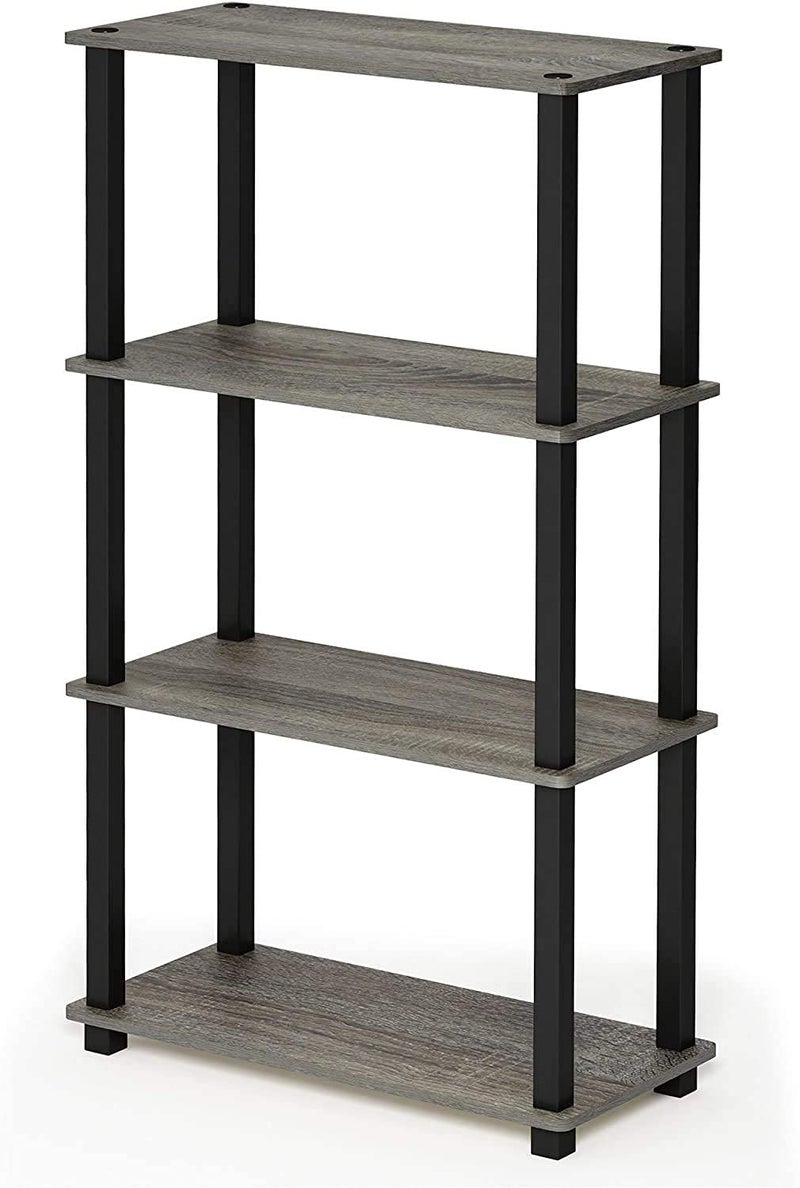 Ash  Roh Ash Roh Standing Floor 4 Tier Rack Wall Shelf for Home Office Multipurpose Storage Shelves with Utility Storage for Home Dcor H37 FeetW2 FeetD1 feet 4 Tier PVC Rack  - Image 4