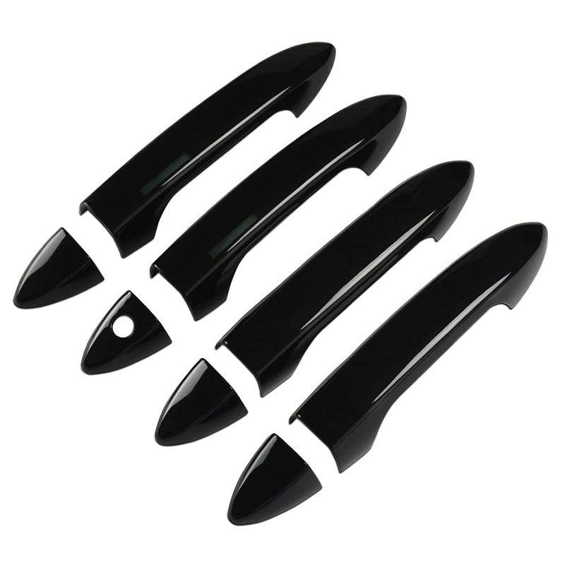 DLOVEG Car Door Handle Cover Compatible for Honda Accord 20132017Accessories Compatible for Honda Pilot 2022 20212016 Without Smart Key Holes Glossy Black