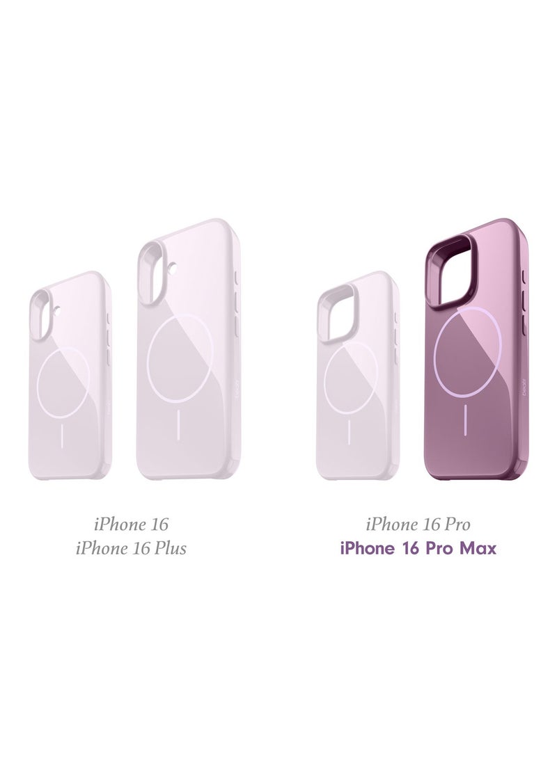 iPhone 16 Pro Max Case with MagSafe – Scratch-Resistant Protective Cover, Slim Fit, Microfiber Lining, Shock-Absorbing Design - Sunset Purple  - Image 2