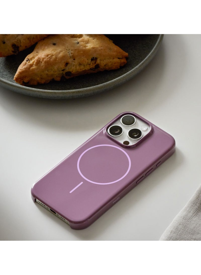 iPhone 16 Pro Max Case with MagSafe – Scratch-Resistant Protective Cover, Slim Fit, Microfiber Lining, Shock-Absorbing Design - Sunset Purple  - Image 4
