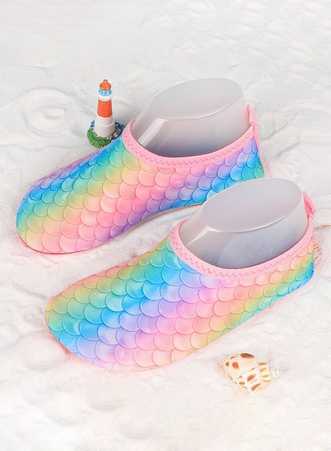 Polish'D Kids Water Shoes Toddler Girls Boys Barefoot Non-Slip Quick Dry Aqua Socks for Beach Swim Walking - Image 1