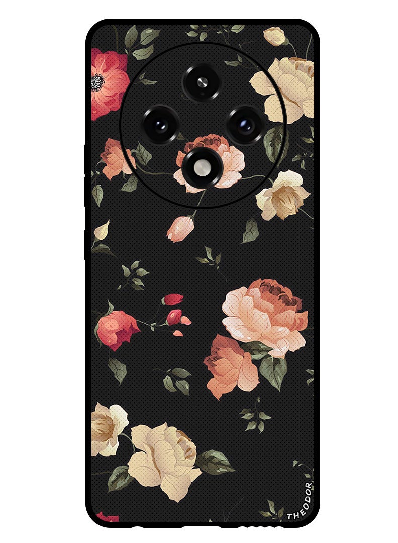 Theodor Protective Case Anti Scratch Shock Proof Bumper Cover For Oppo A3 Pro Colourful Lotus  - Image 1
