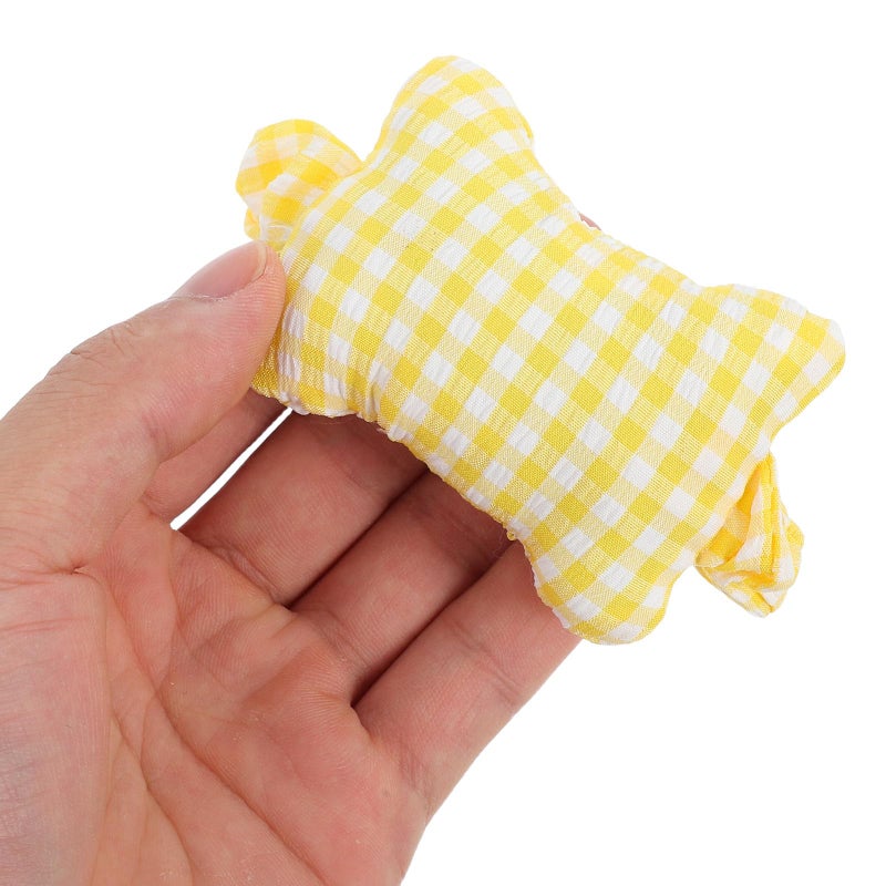 Ergonomic Mouse Wrist Rest Pad with Comfortable Hand Cushion Yellow Grid Pattern - Image 5