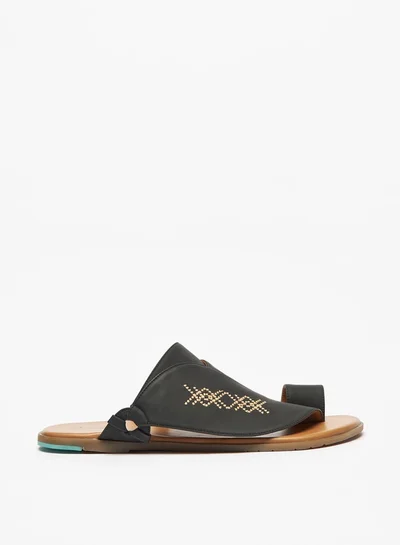 Al Waha Men's Printed Slip-On Arabic Sandals