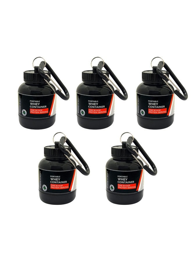 COOL INDIANS Whey Bottle Special Combo Offer Whey Loader Protein Carry Bottle| Portable Protein Funnel | Whey or Supplement Powder Carrying Whey Funnel and Container Box with Key-Chain - 30 ml Pack Of 5 - Image 1