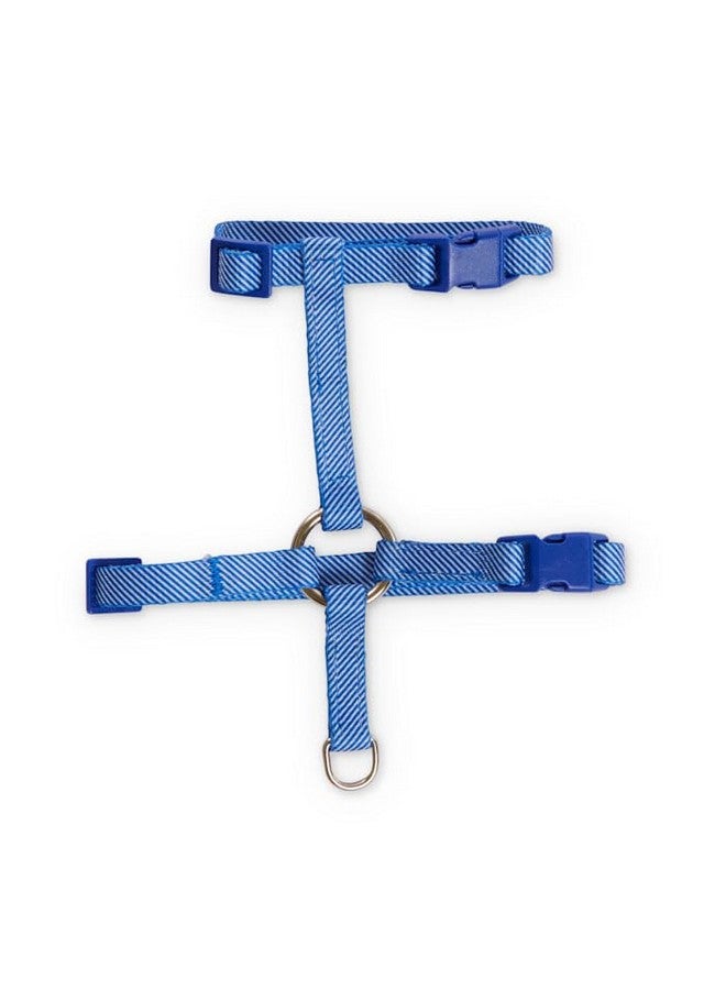 Bond & Co. Blue Seersucker for Style Kitten Harness & Leash Set - Image 2