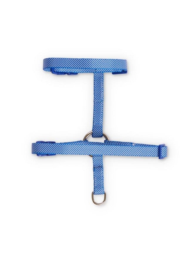 Bond & Co. Blue Seersucker for Style Kitten Harness & Leash Set - Image 3