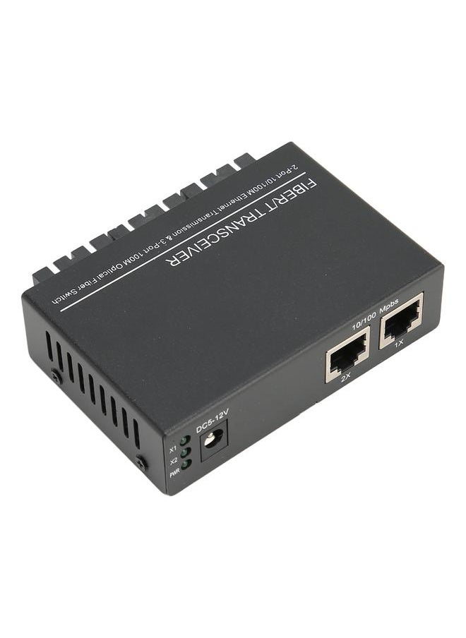 Thoraya TLG-F132SA-25 Photoelectric Converter 1310nm 10/100M/3 Optical 2 Electrical/Dual Fiber/Single Mode/25KM/External Power/SC/DC5V1A Fiber Optic Transceiver US Plug  - Image 4