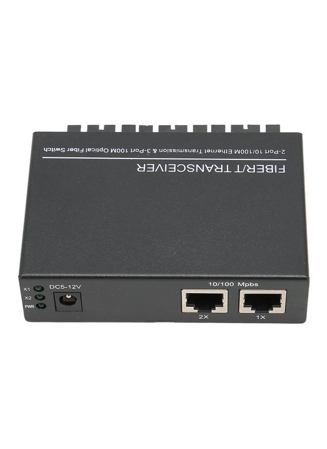 Thoraya TLG-F132SA-25 Photoelectric Converter 1310nm 10/100M/3 Optical 2 Electrical/Dual Fiber/Single Mode/25KM/External Power/SC/DC5V1A Fiber Optic Transceiver US Plug  - Image 3