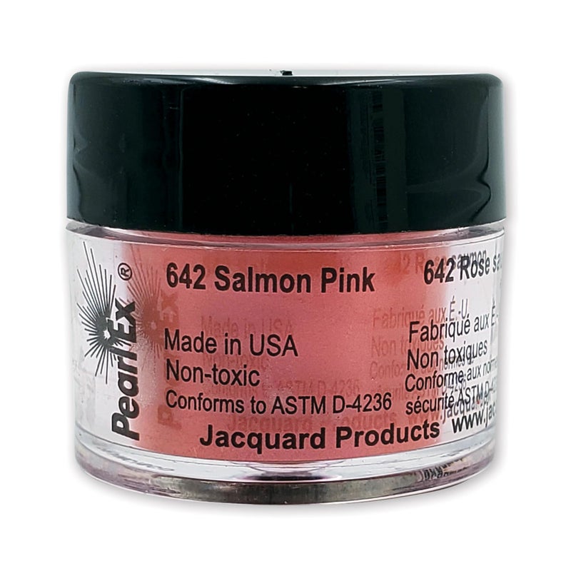 Jacquard Pearl Ex Pigment Powder 3 Grams Salmon Pink Loose Mica Powder for Epoxy Resin Watercolors Calligraphy Ink Clay Epoxy Pigment Powder Epoxy Resin Color - Image 2