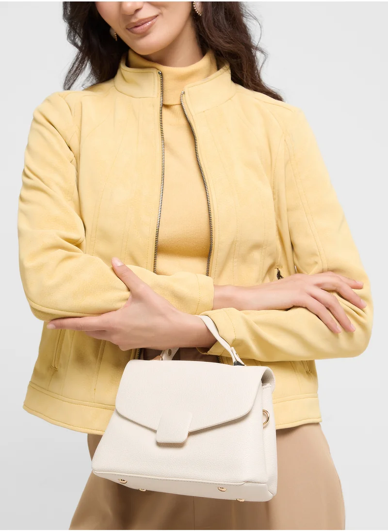 ELLA Minimalistic Square Top Handle Bag